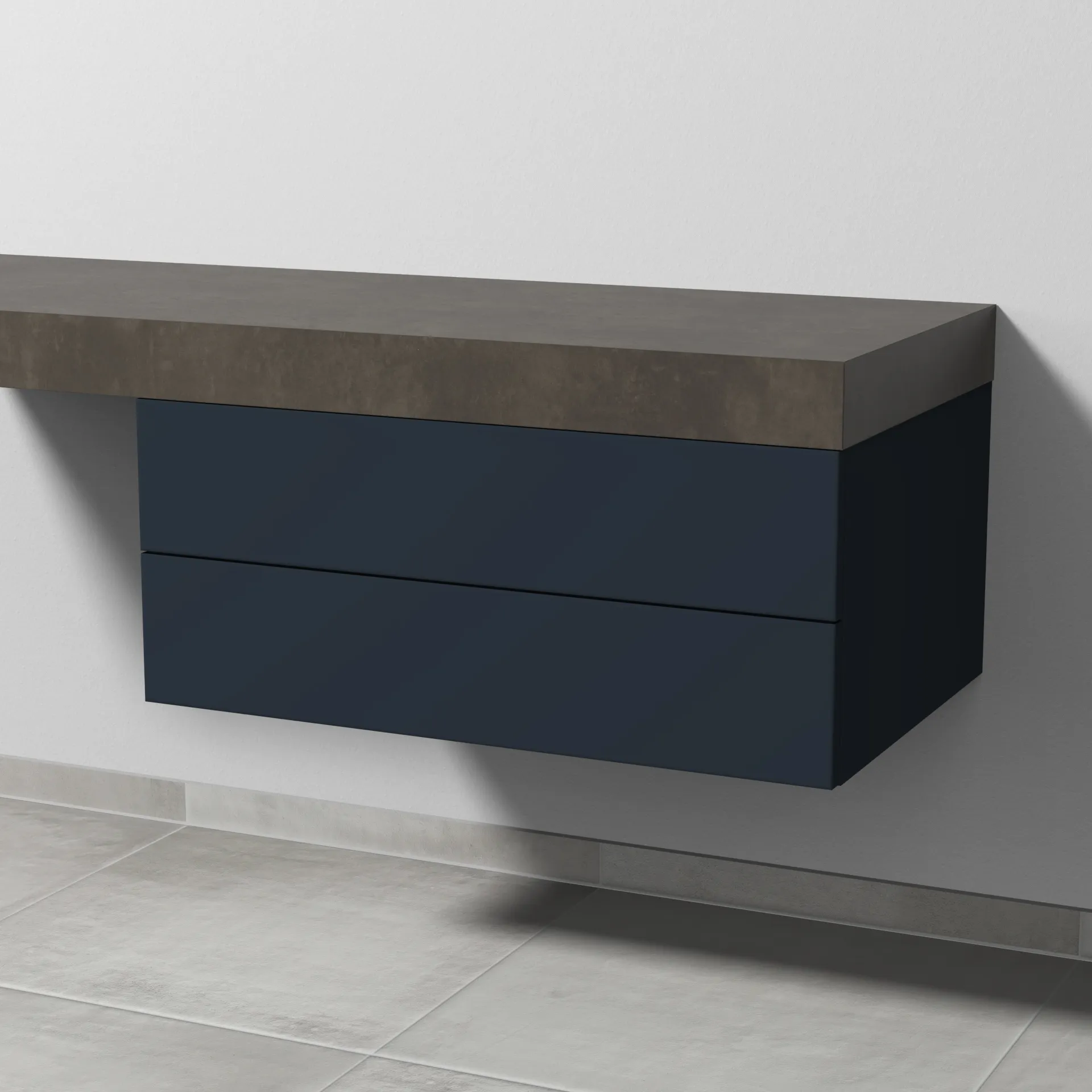 Sanipa Unterschrank „2morrow“ 800 × 340 × 520 mm in Marine (matt)