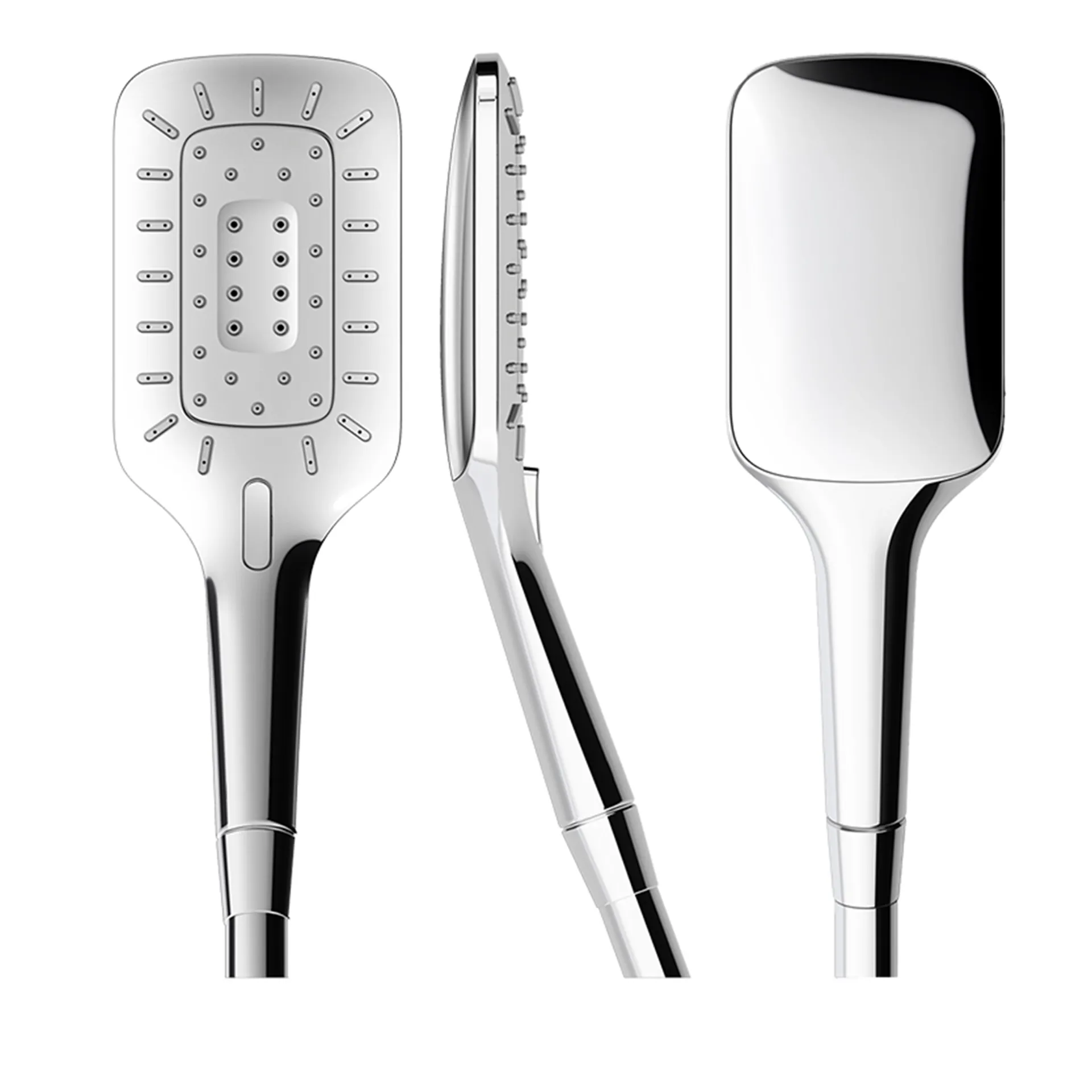 Handbrause MyCity120, Chrome 3 regulierbare Strahlarten: Rainspray Mixedspray Massagespray Mit RubiClean Selbstreinigender Strahlformer Verkalkungsarm Mit Ecochoice Durchfluss mit Regler: 5.7 l/min (3 bar) Durchfluss ohne Regler: 11.3 l/min (3 bar) Handbrause MyCity120, Chrome 3 regulierbare Strahlarten: Rainspray Mixedspray Massagespray Mit RubiClean Selbstreinigender Strahlformer Verkalkungsarm Mit Ecochoice Durchfluss mit Regler: 5.7 l/min (3 bar) Durchfluss ohne Regler: 11.3 l/min (3 bar)