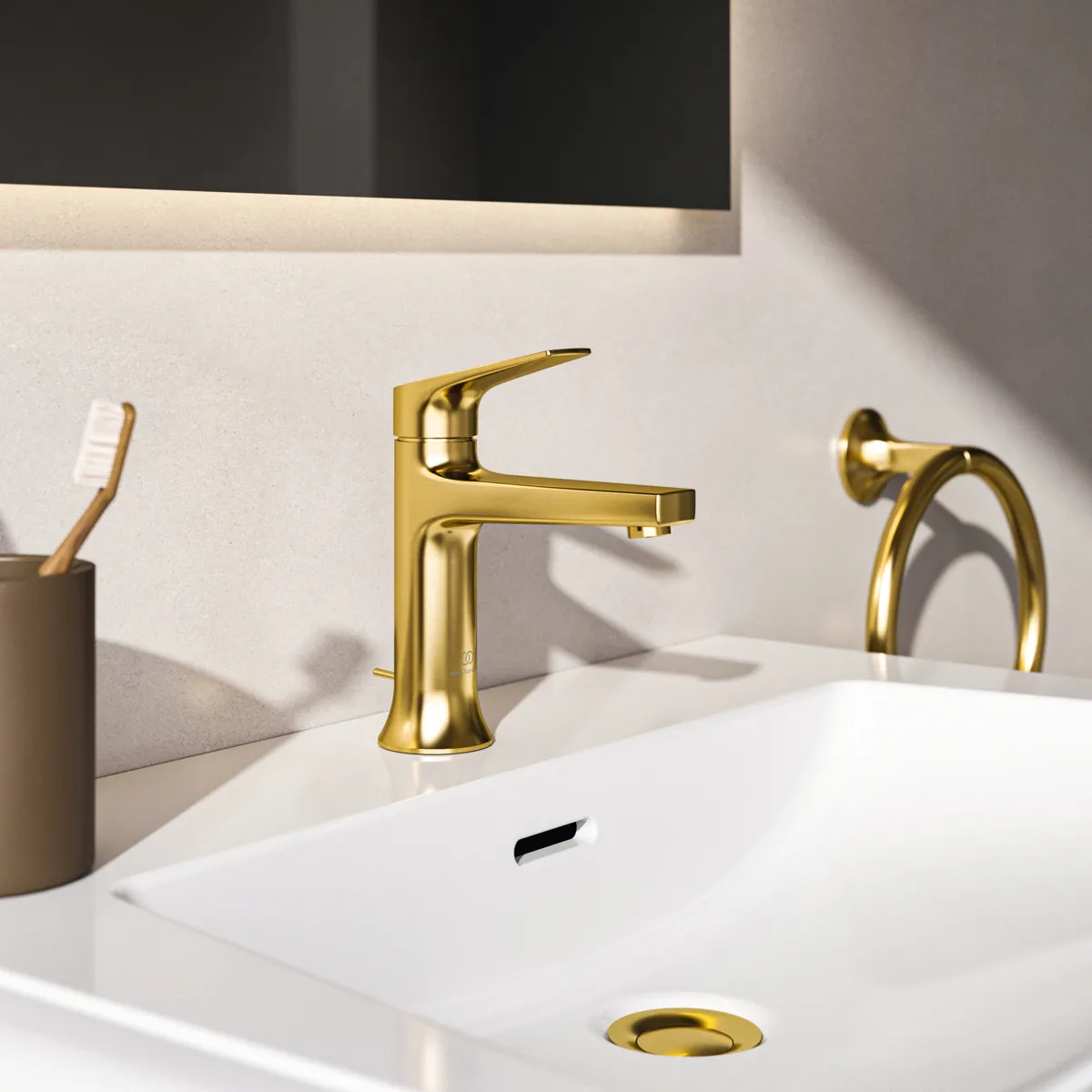 Ideal Standard Handtuchring La Dolce Vita 218 mm rund Brushed Gold