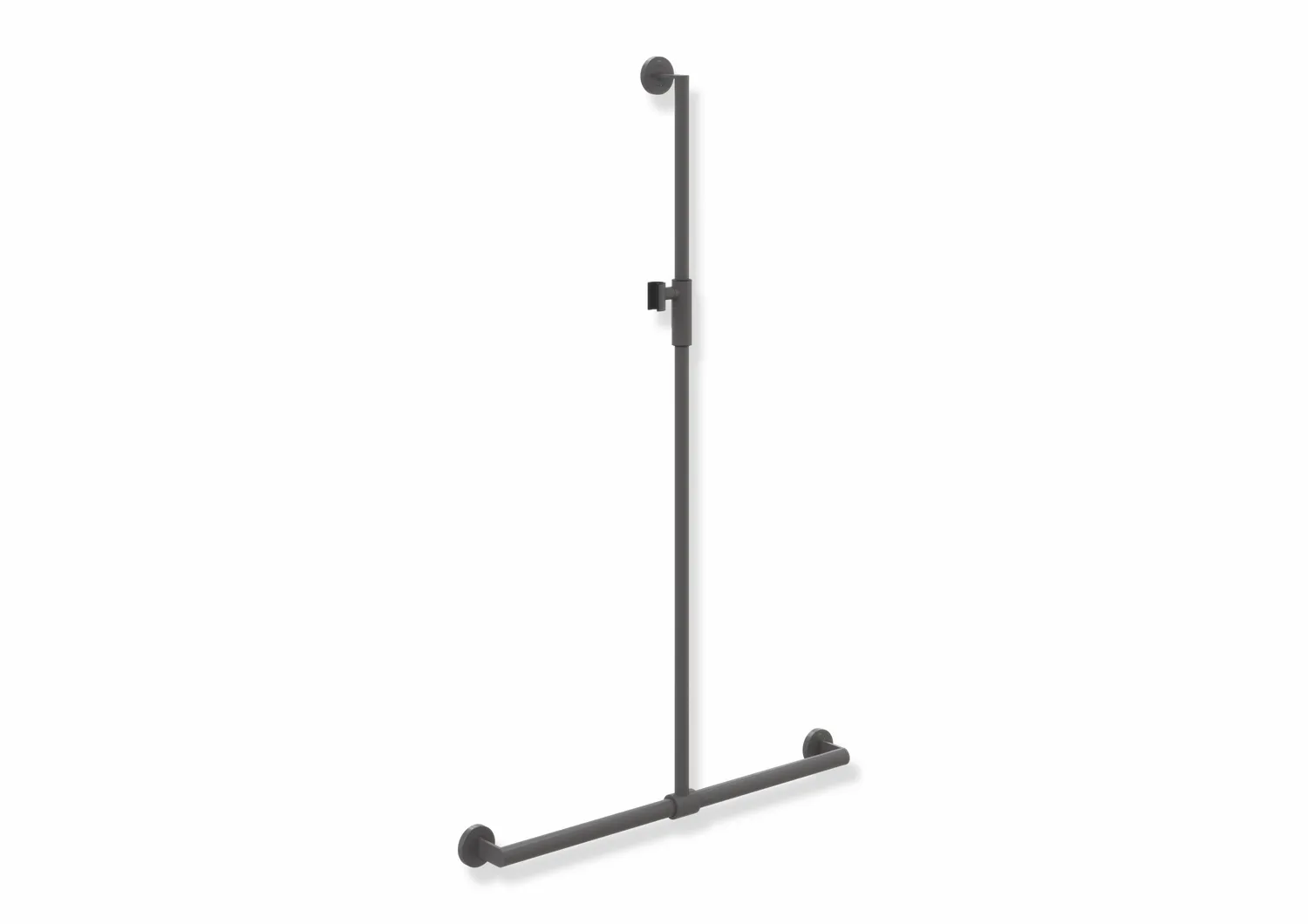 HEWI Duschhandlauf System 900 PG56, Edelstahl, pulverbeschichtet, 1250x765 mm, HEWI Farbe ER