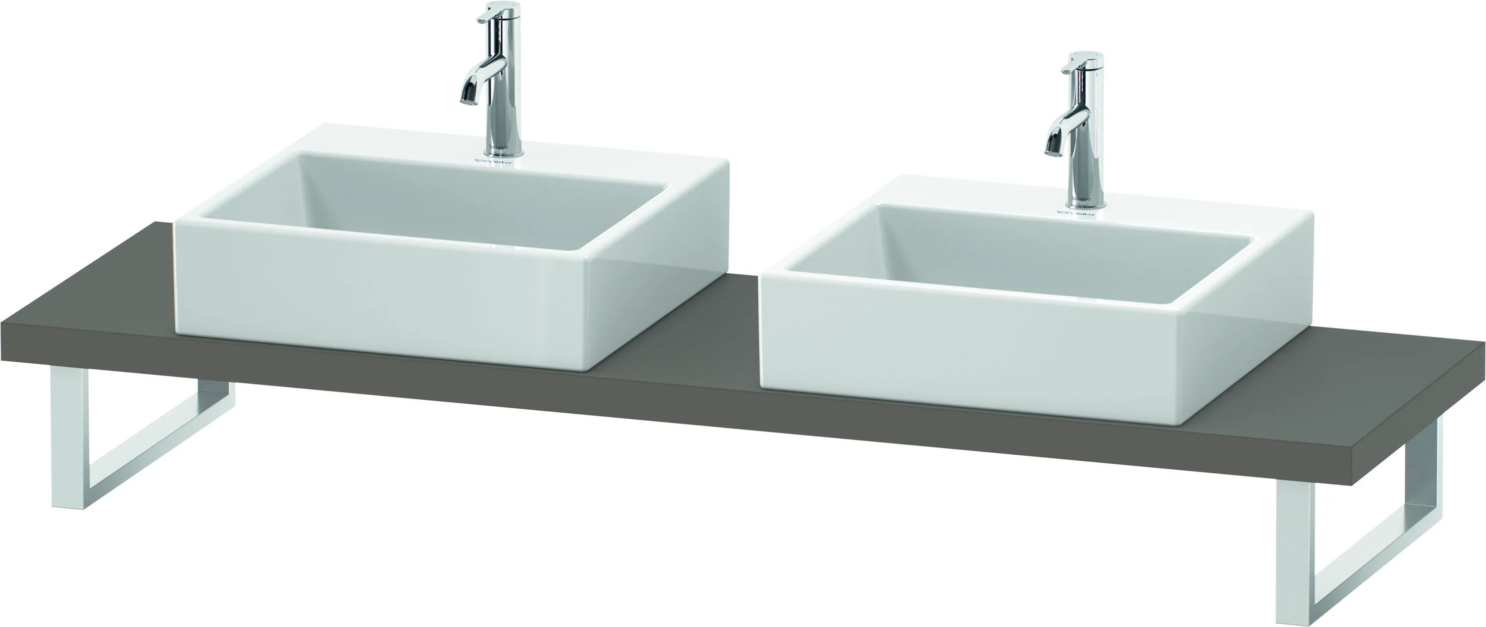 Duravit Konsole „L-Cube“ in Basalt Matt Duravit Konsole „L-Cube“ in Basalt Matt