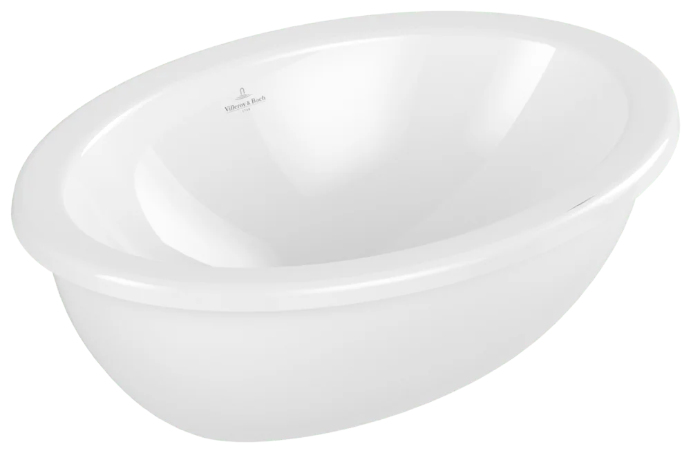 Villeroy & Boch Loop & Friends Unterbauwaschbecken 430x290mm Oval Weiß Alpin CeramicPlus