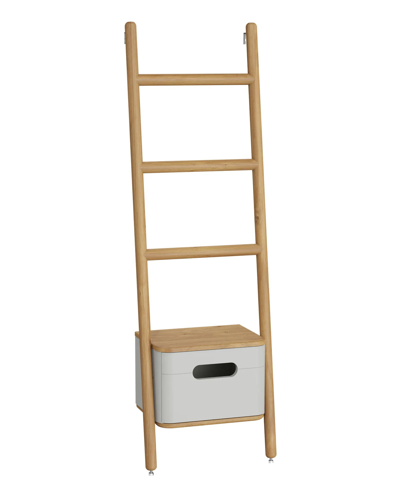 Sento Handtuchhalter mit Schublade 48 x 30 x 152 cm Hellgrau Matt