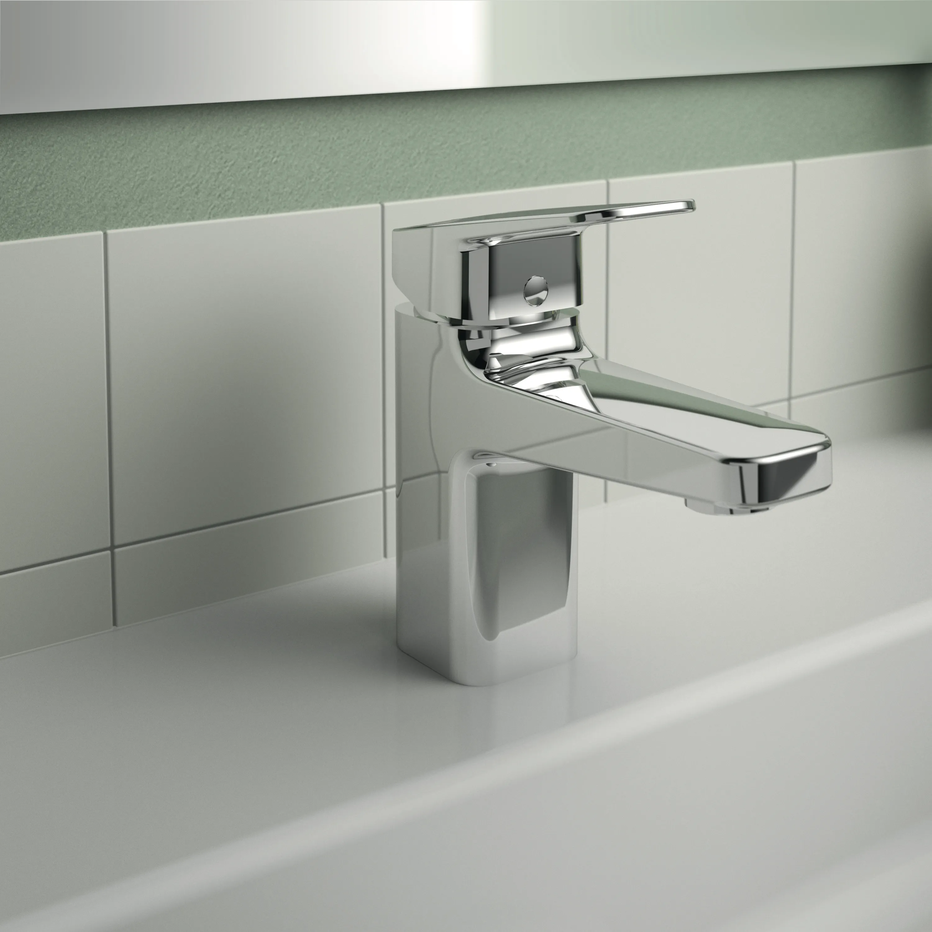 Waschtischarmatur Ceraplan H75 mit Kette ohne Ablaufgarnitur Ausladung 104mm Chrom Waschtischarmatur Ceraplan H75 mit Kette ohne Ablaufgarnitur Ausladung 104mm Chrom