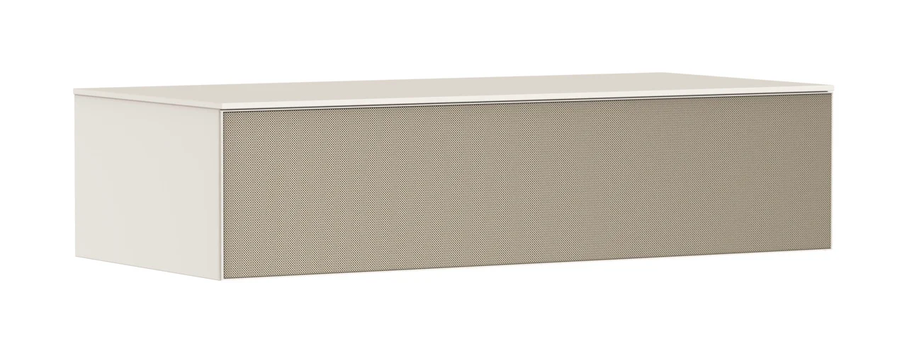 Hansgrohe Xevolos E Sideboard Sandbeige Matt, 1180x550 mm, 1 Schubkasten, grifflos mit PushOpen und SoftClose, Wandmontage