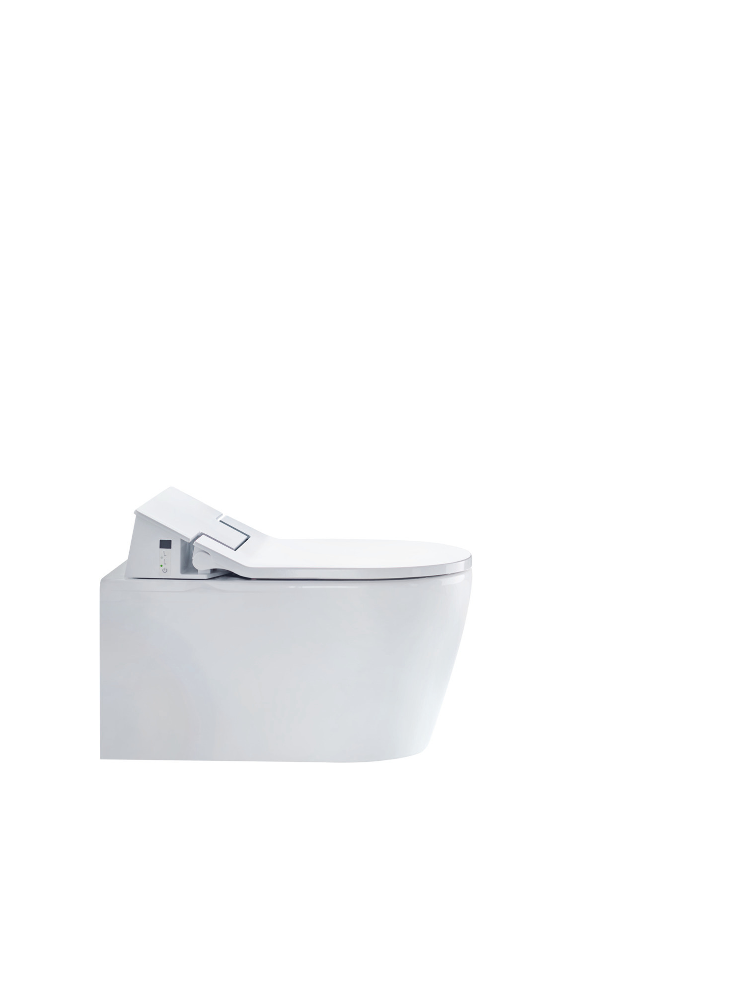 Duravit Wand-Tiefspül-WC inkl. SensoWash® Slim-Sitz „ME by Starck“ 37,3 × 57 × 10,6 cm in, Befestigung verdeckt