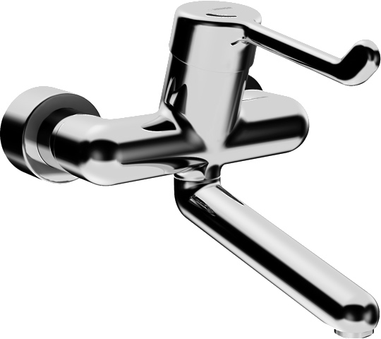 Einhand-Waschtischarmatur „Medipro“ Ausladung 246 mm in Chrom Einhand-Waschtischarmatur „Medipro“ Ausladung 246 mm in Chrom
