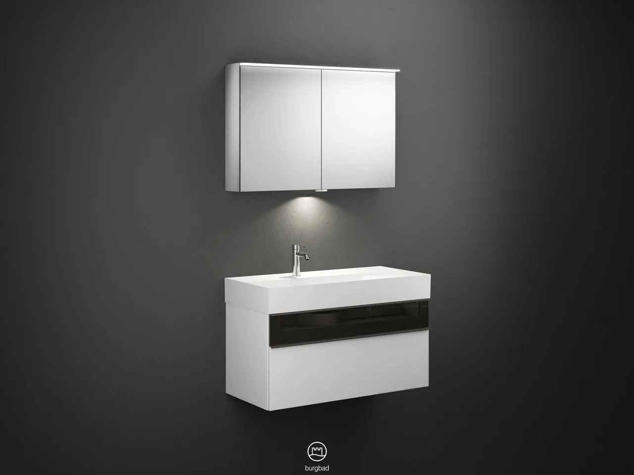 burgbad Yumo PG2 Badmöbelset SFLA102