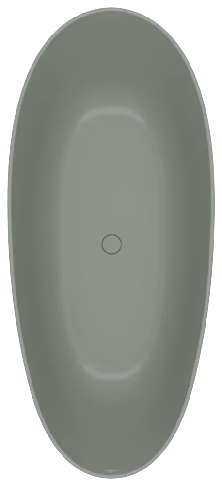 Villeroy & Boch freistehende Badewanne Antao, 170 x 75 cm, Morning Green, Höhe 500 mm, Wanneneinbaumaß 504 mm
