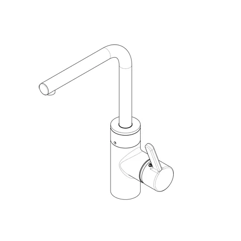 Kludi E-GO Elektrischer Spültisch-Einhandmischer, DN 15, 05 Chrom