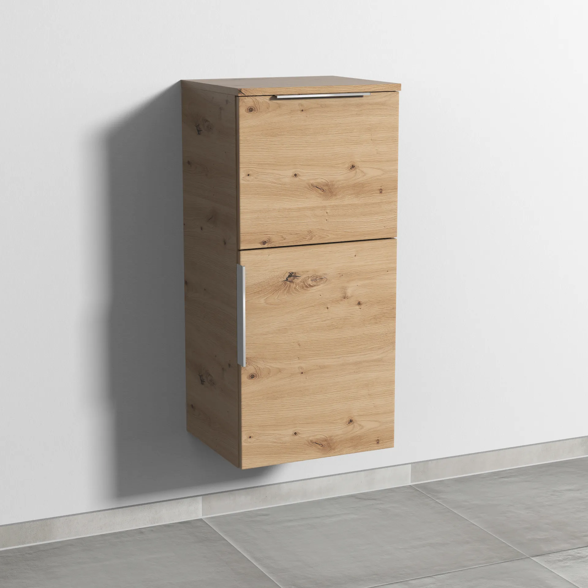 Sanipa Mittelschrank „3way“ 400 × 850 × 345 mm Anschlag rechts, in Eiche Natural-Touch, Anschlag rechts