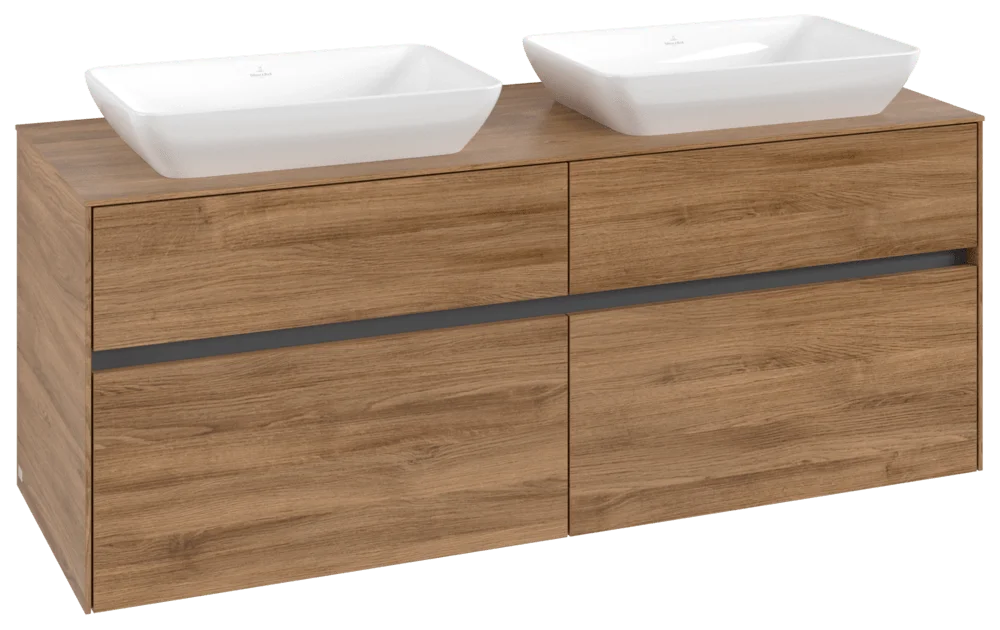 Villeroy & Boch Collaro Waschbeckenunterschrank C11900, 1400x548x500mm, Kansas Oak Villeroy & Boch Collaro Waschbeckenunterschrank C11900, 1400x548x500mm, Kansas Oak