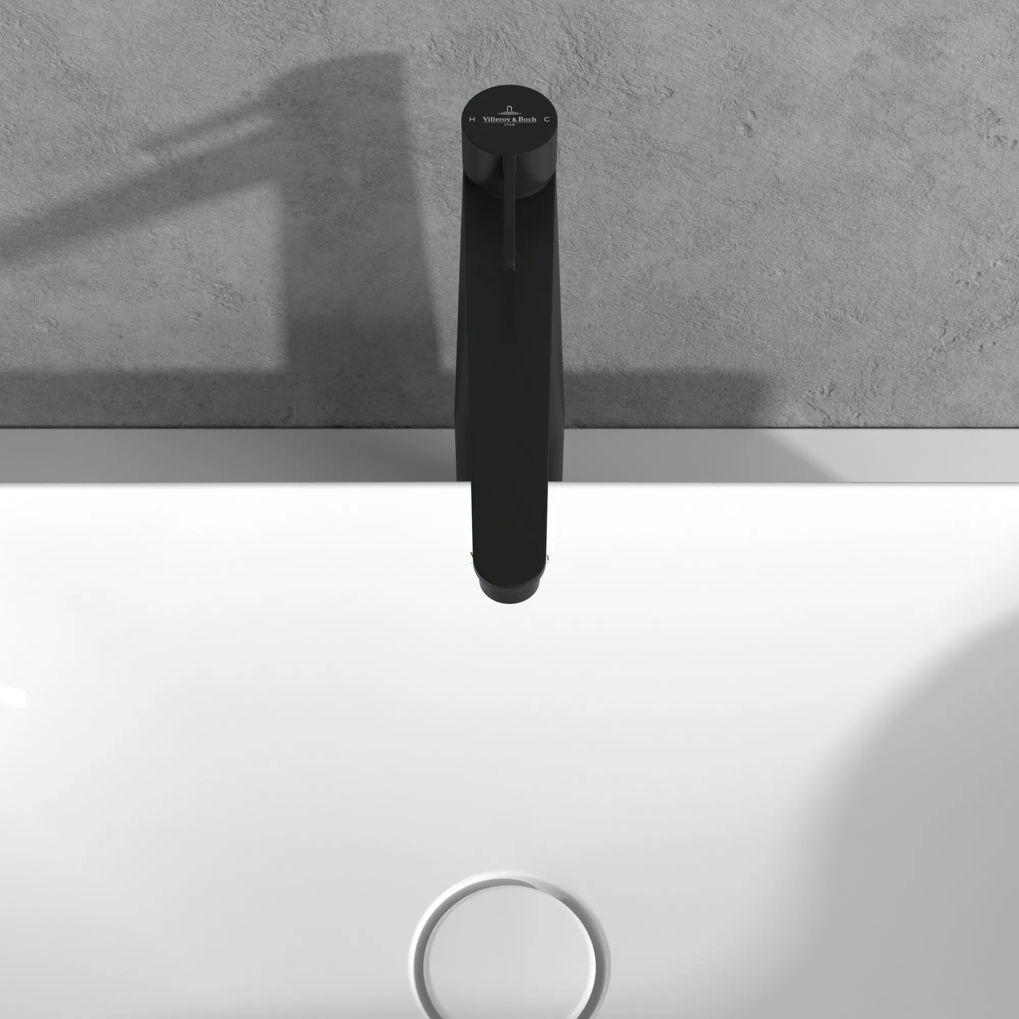 Einhand-Waschtischarmatur „Conum“ 21,5 cm Ausladung 179 mm in Matt Black Einhand-Waschtischarmatur „Conum“ 21,5 cm Ausladung 179 mm in Matt Black