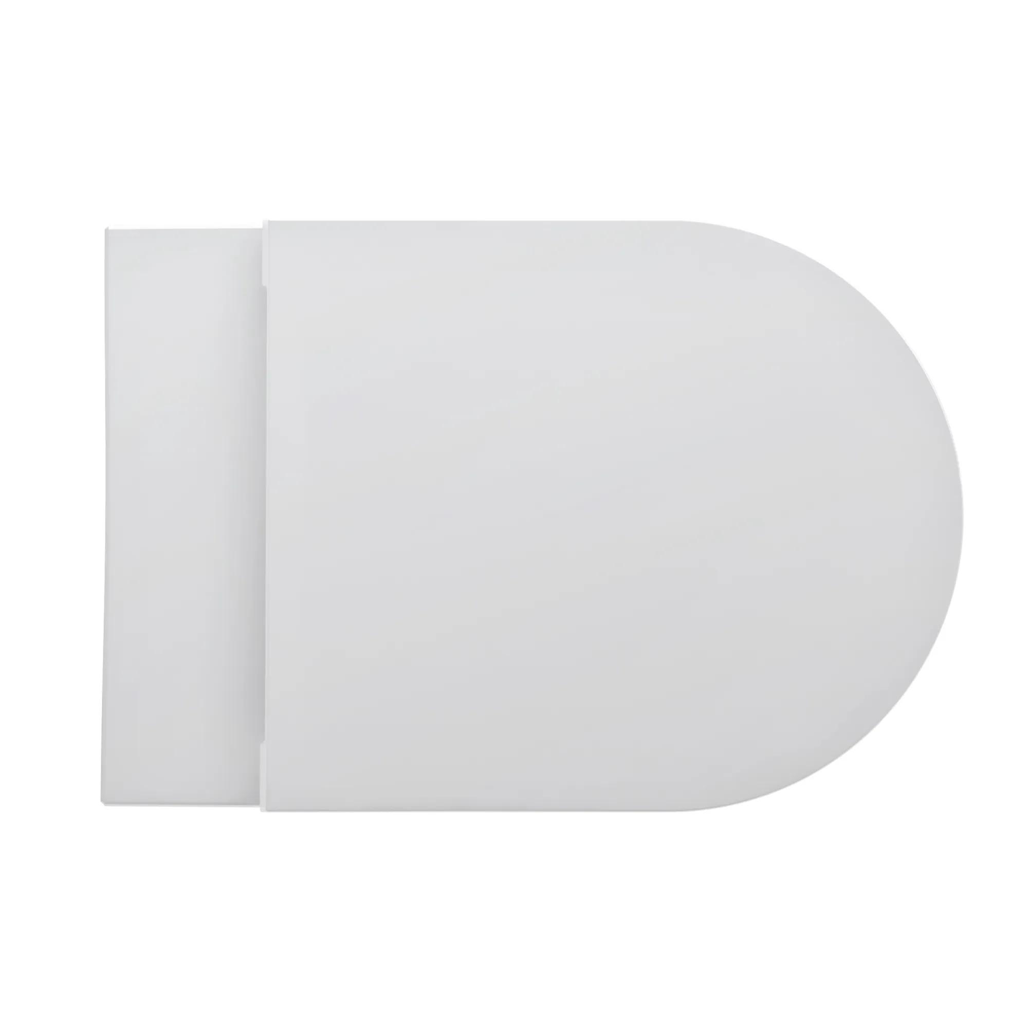 Tiefspül-WC wandhängend+Sitz Kartell Pack 545x370 spülrandlos verdeckte Befestigung, weiß, bestehend aus H8203370000001 Wand-WC und H8913330000001 WC-Sitz mit Absenkautomatik