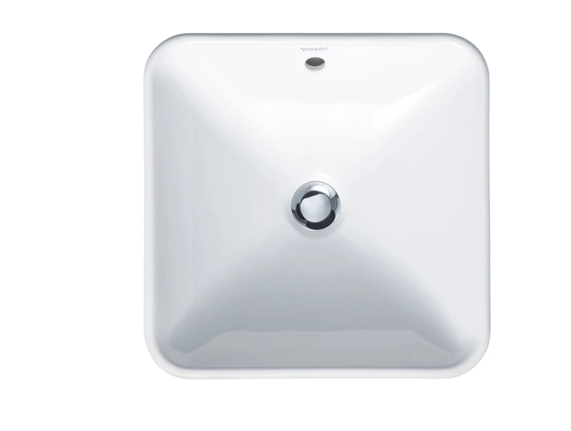 Aufsatzbecken Bacino 420 mm quadratisch, mit ÜL, ohne HLB, weiß Aufsatzbecken Bacino 420 mm quadratisch, mit ÜL, ohne HLB, weiß