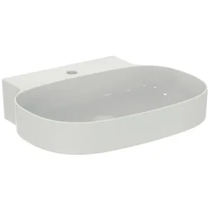 Waschbecken „Linda-X“ 60 × 50 × 13,5 cm, Hahnlochposition mittig in Weiß Waschbecken „Linda-X“ 60 × 50 × 13,5 cm, Hahnlochposition mittig in Weiß