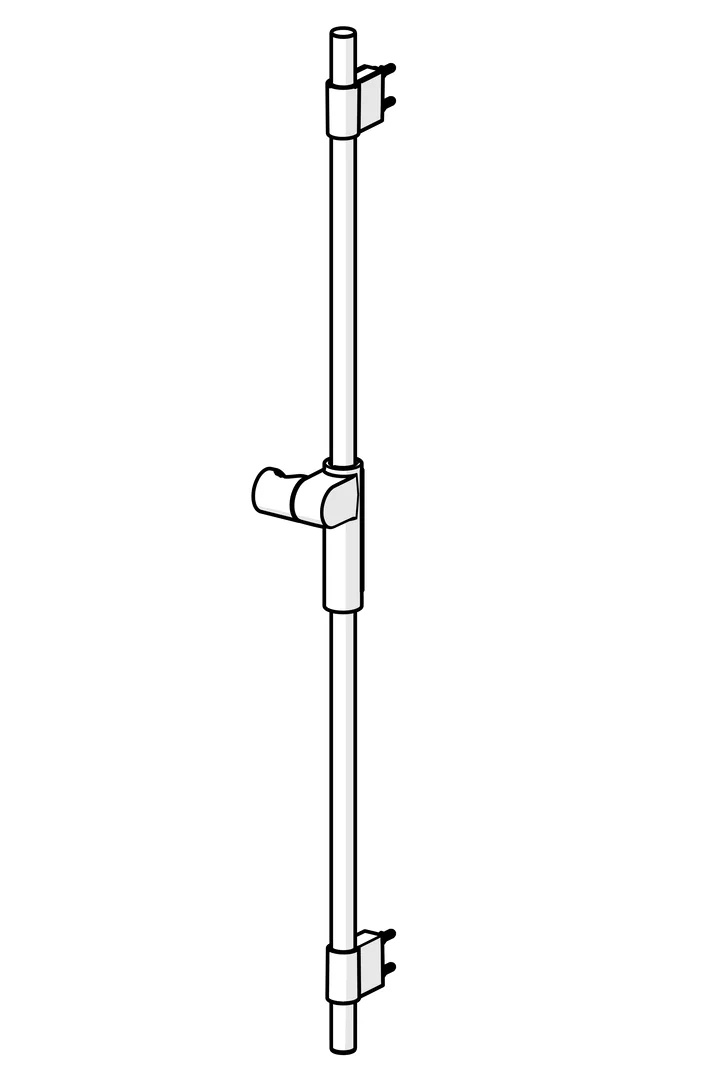 HansaACTIVEJET Duschstange Wandstange HansaACTIVEJET 0479 Chrom