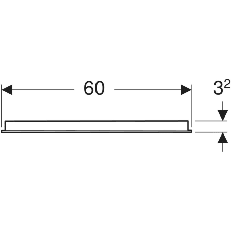 Geberit Spiegel „Option“ 60 × 70 cm, rechteckig