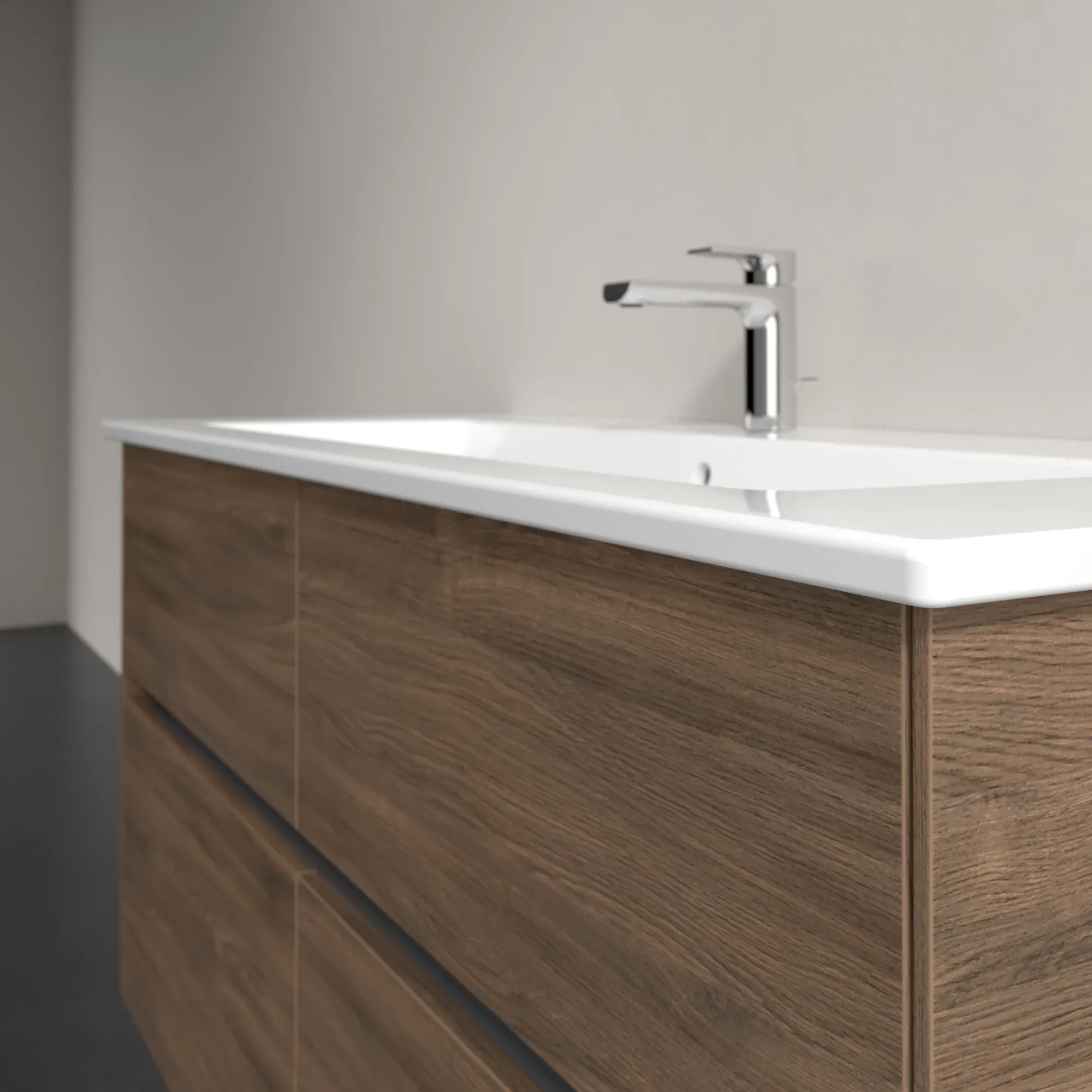 Villeroy & Boch Waschtischunterschrank „Collaro“ 1161 × 610 × 480 mm Arizona Oak, ohne Beleuchtung, für Becken mittig Villeroy & Boch Waschtischunterschrank „Collaro“ 1161 × 610 × 480 mm Arizona Oak, ohne Beleuchtung, für Becken mittig