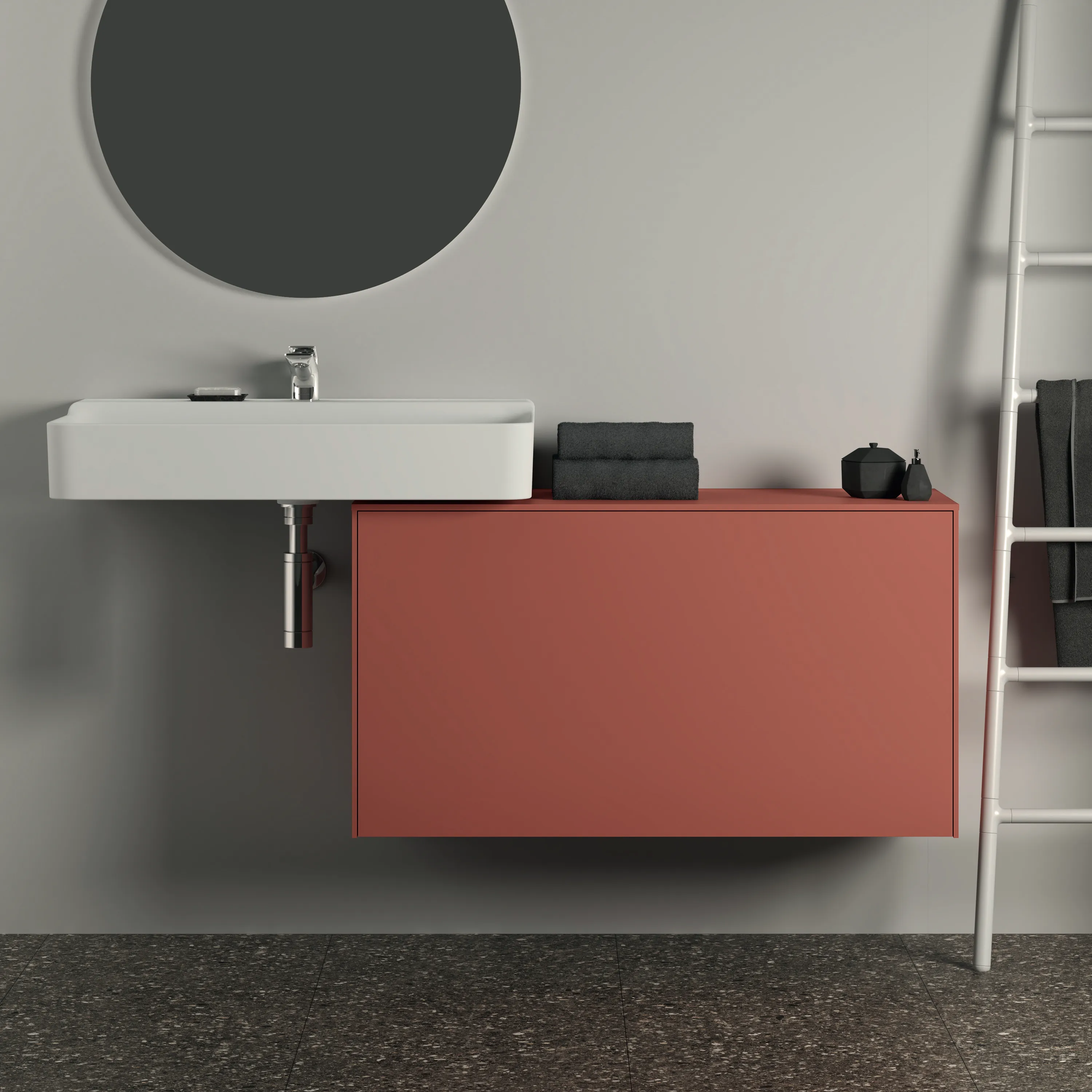 Ideal Standard Waschtischunterschrank „Conca“ 100,2 × 55 × 37,3 cm Sunset matt lackiert Ideal Standard Waschtischunterschrank „Conca“ 100,2 × 55 × 37,3 cm Sunset matt lackiert