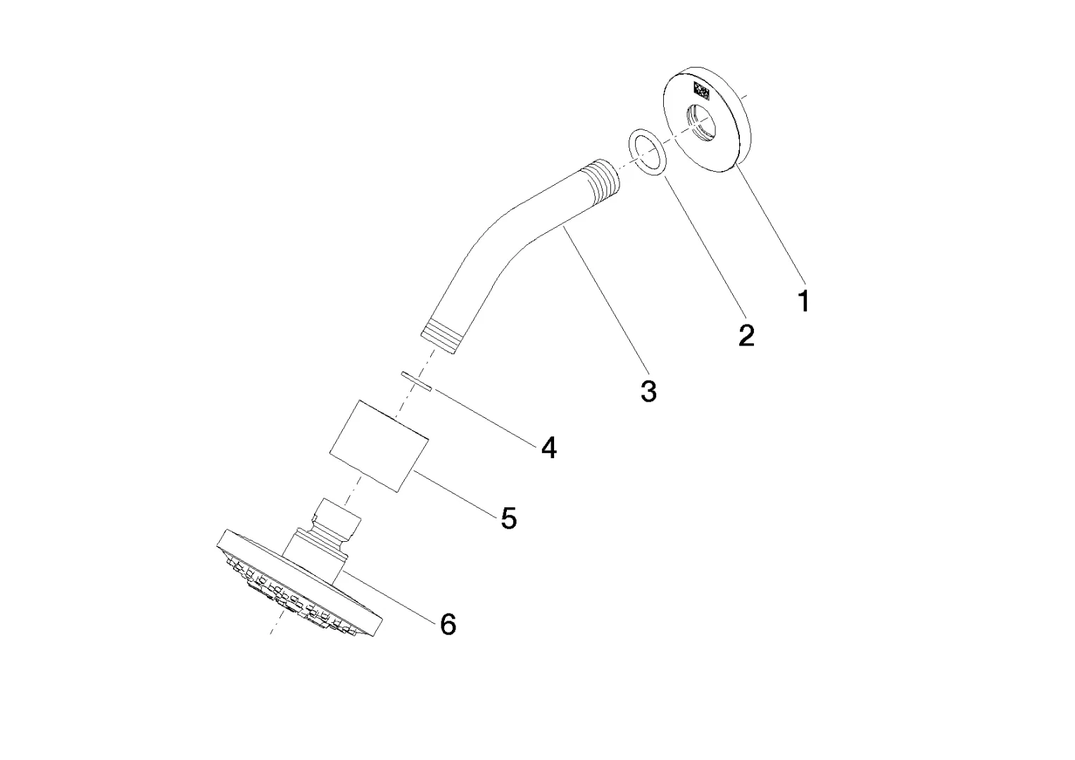 Kopfbrause SERIENSPEZIFISCH Chrom 28505979 Kopfbrause SERIENSPEZIFISCH Chrom 28505979