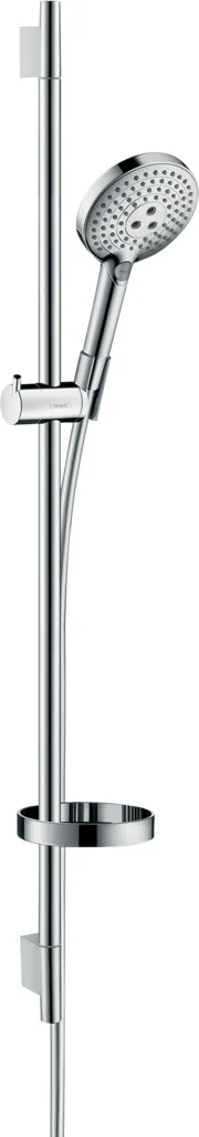 Hansgrohe Raindance Select S Brausenset 120 EcoSmart Unica'S Puro 900 mm chrom, 3-Jet-Brause mit verstellbarem Neigungswinkel und QuickClean-Technologie