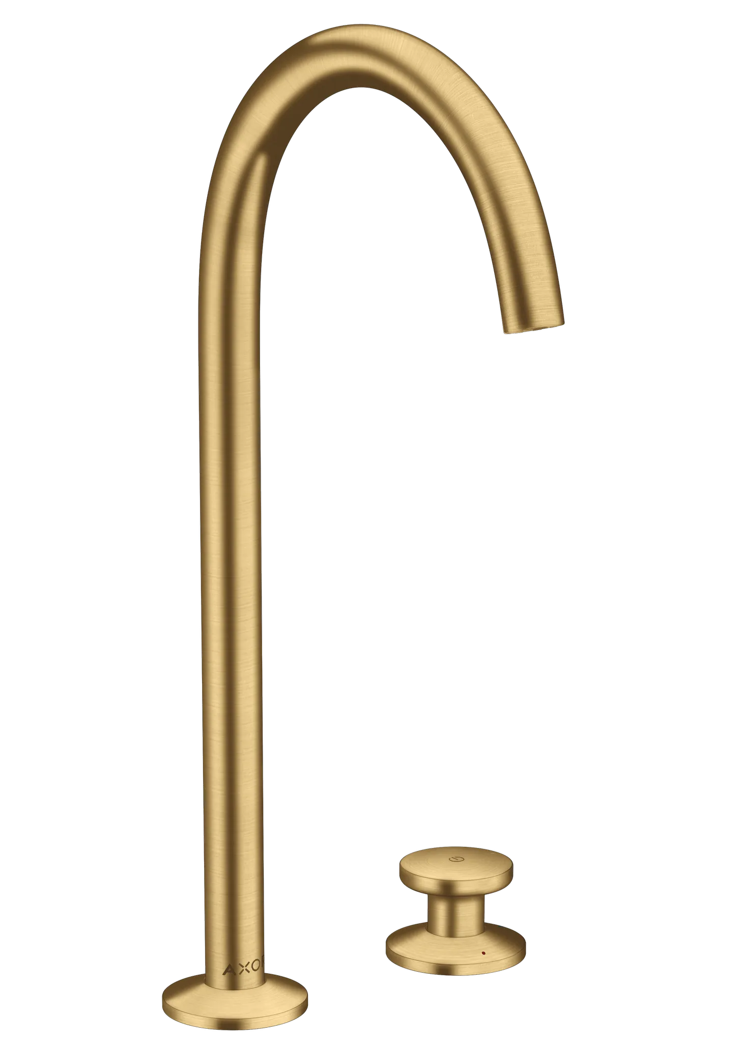 Hansgrohe AXOR One 2-Loch Waschtischmischer Select 260 mit Push-Open Ablaufgarnitur, Brushed Gold Optic Hansgrohe AXOR One 2-Loch Waschtischmischer Select 260 mit Push-Open Ablaufgarnitur, Brushed Gold Optic