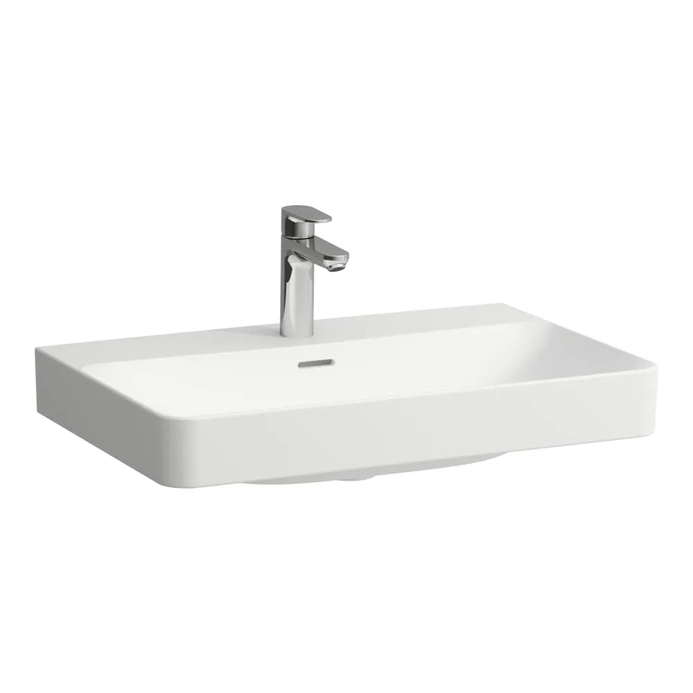 Laufen PRO X Keramik-Waschtisch, hängend, unterbaufähig, 1 Waschplatz, 700 x 465 mm in Weiß matt