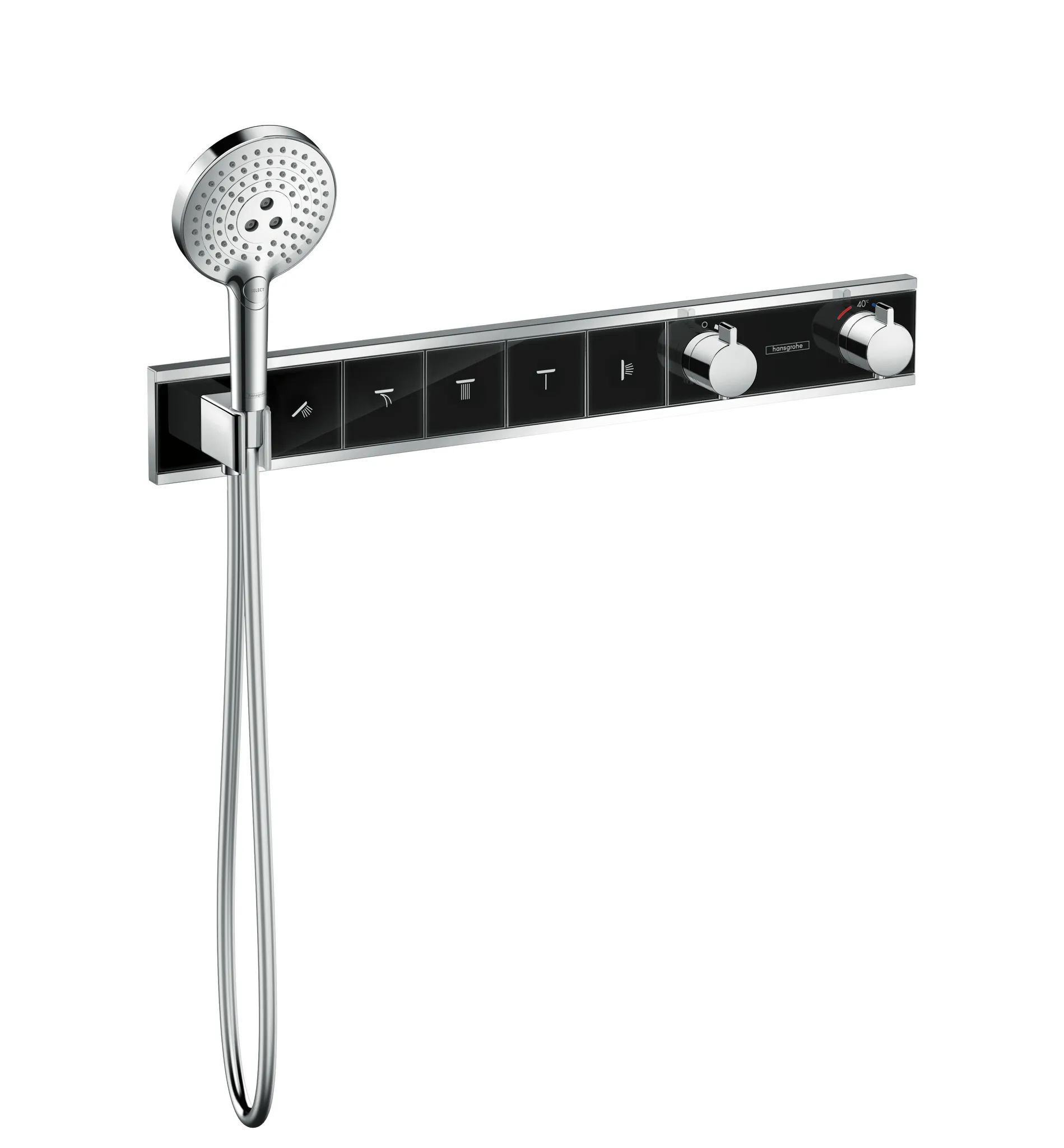 Thermostat Unterputz RainSelect Fertigset 5 Verbraucher verchromt Thermostat Unterputz RainSelect Fertigset 5 Verbraucher verchromt