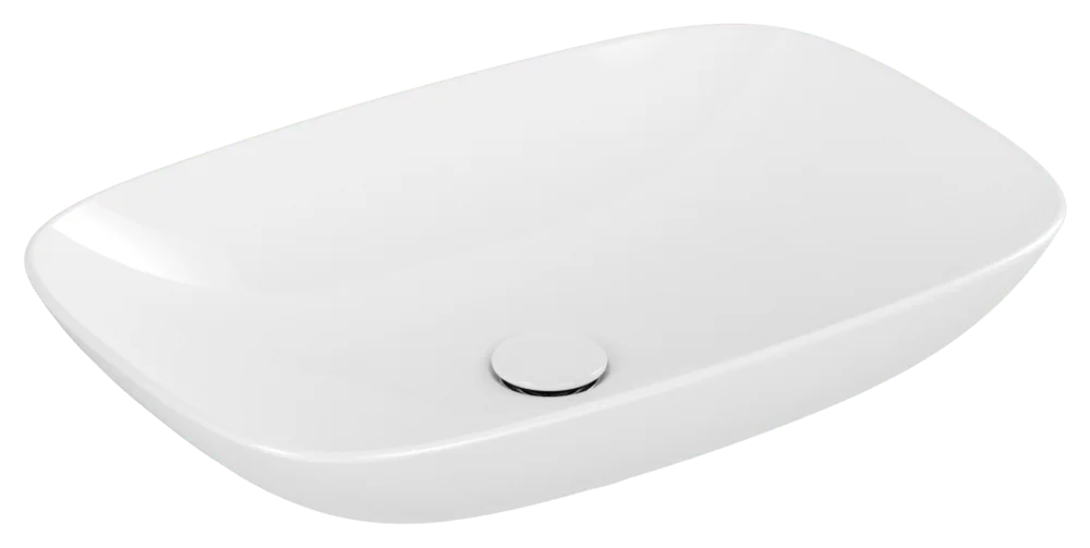 Villeroy & Boch Loop & Friends Aufsatzwaschbecken 4A5000, 620x420mm, Rechteck, Weiß Alpin