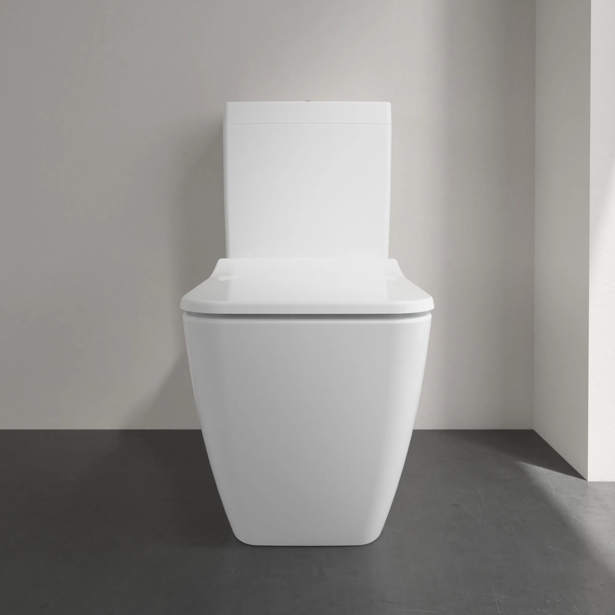 Stand-Tiefspül-WC für Kombination mit Spülkasten DirectFlush „Venticello“ bodenstehend, mit DirectFlush, spülrandlos, für Kombination mit Spülkasten 37 × 40 × 70 cm ohne Spülrand