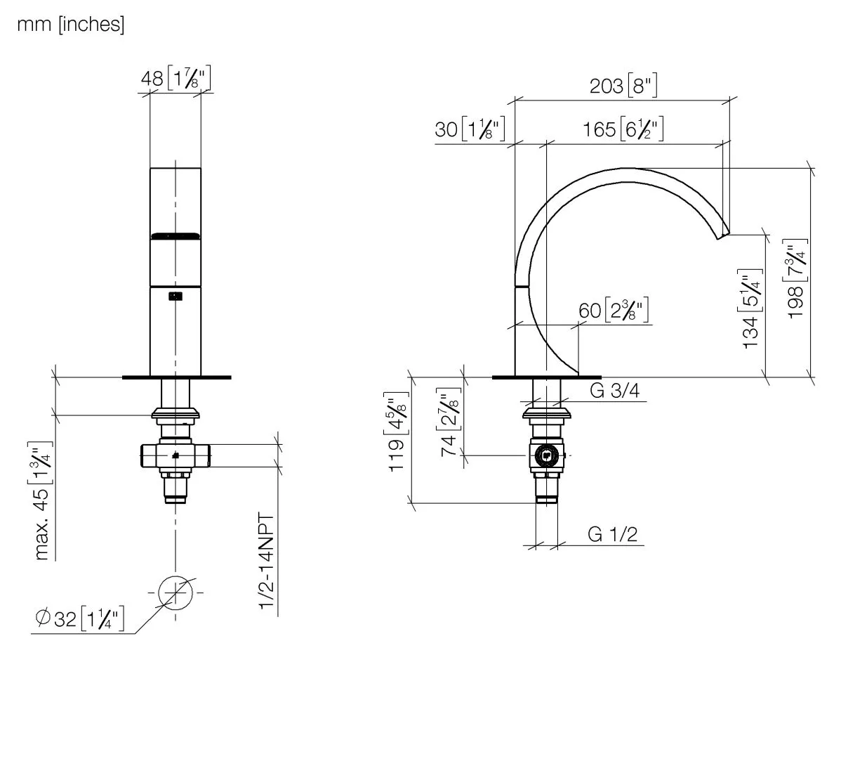 Waschtisch-Stand-Auslauf ohne Ablaufgarnitur CYO Chrom 13717811 Waschtisch-Stand-Auslauf ohne Ablaufgarnitur CYO Chrom 13717811