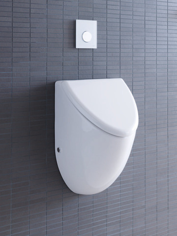 Urinal Fizz, Zulauf von hinten absaugend, für Deckel, ohne Fliege, weiß Urinal Fizz, Zulauf von hinten absaugend, für Deckel, ohne Fliege, weiß