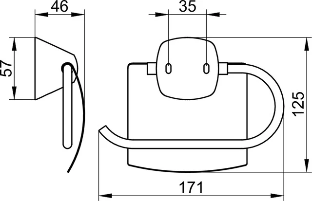 City.2 02760010000 Toilettenpapierhalter mit Deckel verchromt