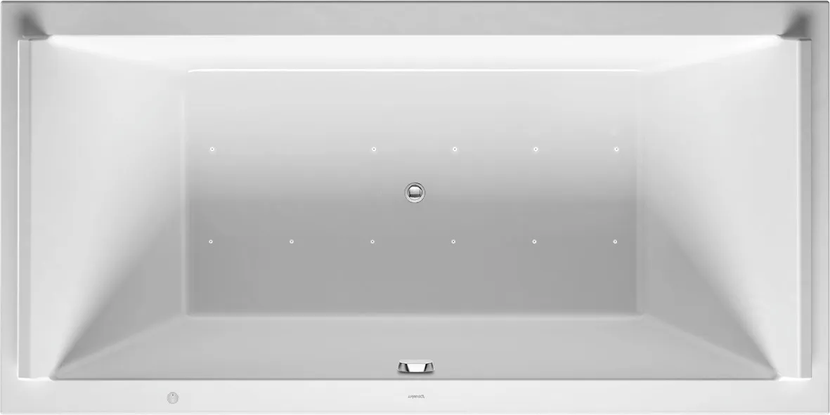 Duravit Whirlwanne „Starck“ rechteck 2000 × 1000 mm, Mittelablauf mit Air-System, in Weiß Ablauf: Mittelablauf / Größe: 200 × 100 cm / Whirlsystem: mit Air-System Duravit Whirlwanne „Starck“ rechteck 2000 × 1000 mm, Mittelablauf mit Air-System, in Weiß Ablauf: Mittelablauf / Größe: 200 × 100 cm / Whirlsystem: mit Air-System