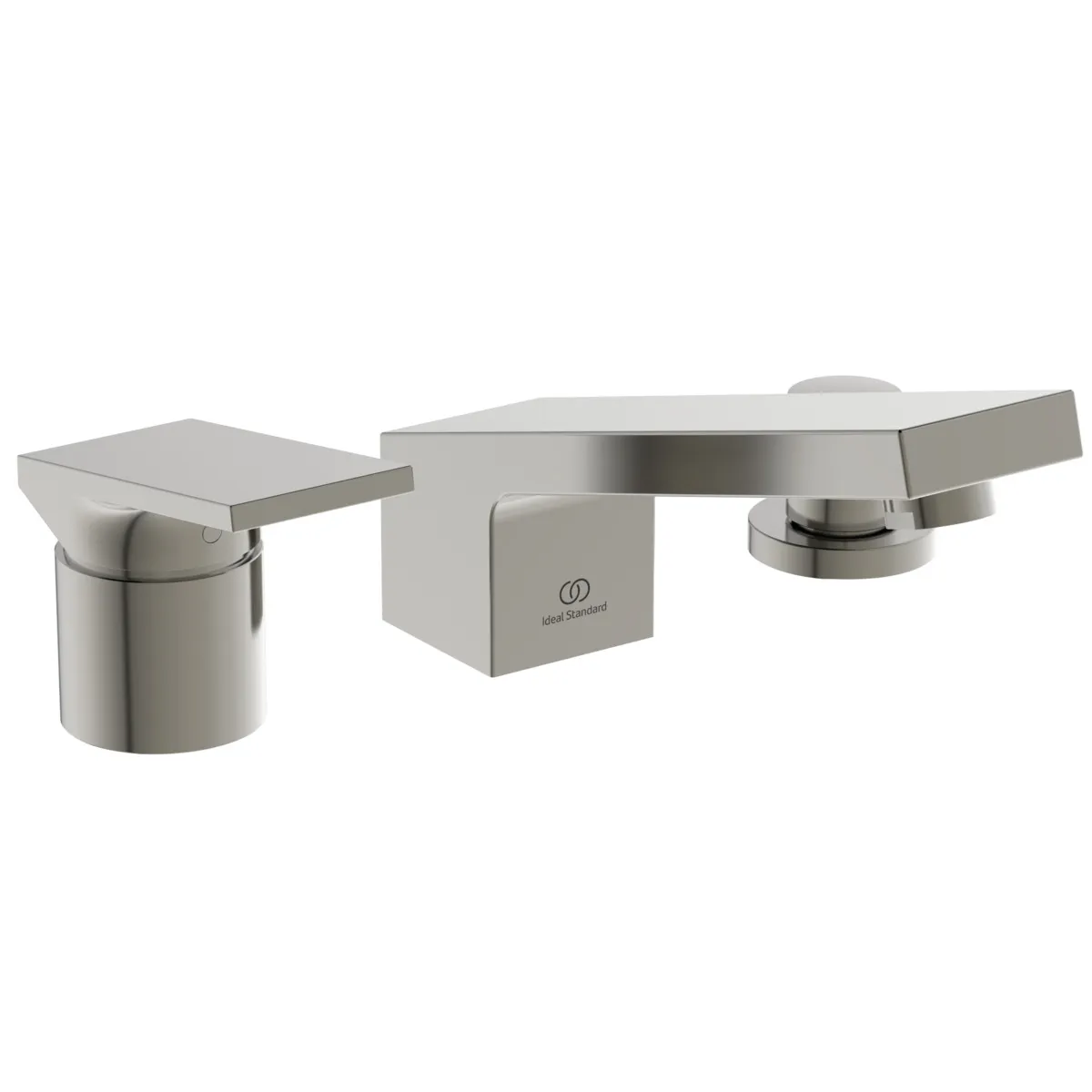 Ideal Standard 4-Loch-Badearmatur Extra mit Handbrause, Serie: Extra, Farbe: Silver Storm Ideal Standard 4-Loch-Badearmatur Extra mit Handbrause, Serie: Extra, Farbe: Silver Storm