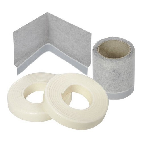 poresta 3D Wannenrand-Dichtset für Wand-, Bade- und Duschwannenecke, poresta 3D TI Innenecke für Wannenrand, poresta 3D Multi-Dichteckenset für bodenebene Duschwannen (3 Stück)