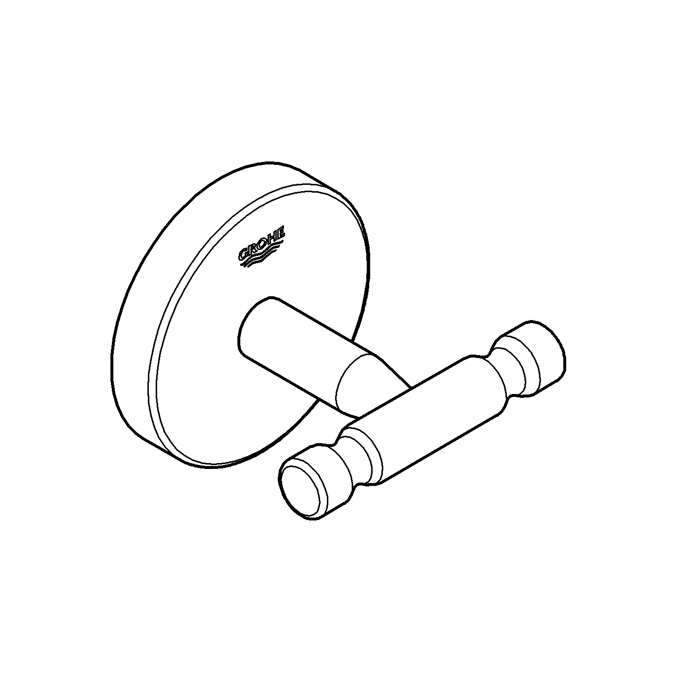 Bademantelhaken Bau Cosmopolitan 40461_1, chrom Bademantelhaken Bau Cosmopolitan 40461_1, chrom