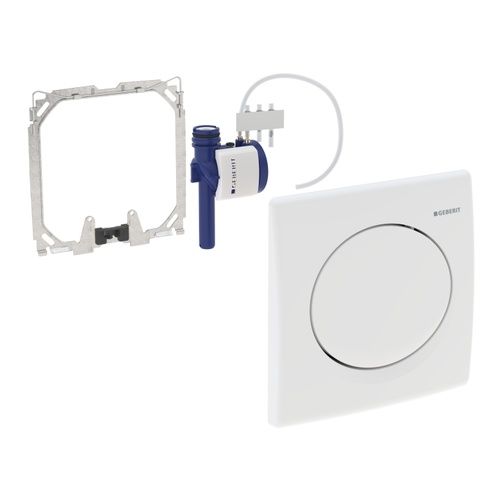 Set-Vorwand-/Einbauelement für Urinal Geberit Urinalsteuerung mit pneumatischer Spülauslösung mit Geberit Vorwandelement für Urinal in Set-Vorwand-/Einbauelement für Urinal Geberit Urinalsteuerung mit pneumatischer Spülauslösung mit Geberit Vorwandelement für Urinal in