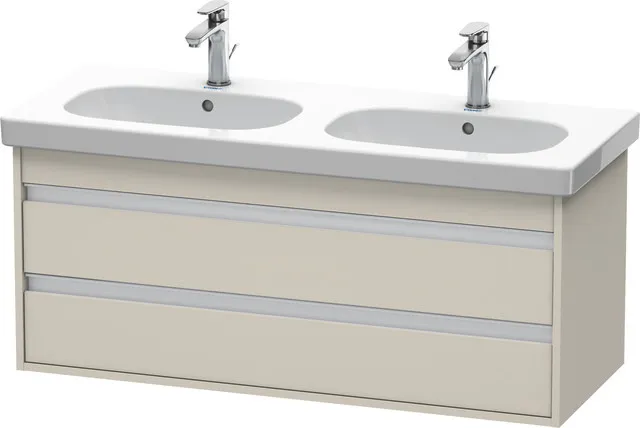 Duravit Waschtischunterschrank wandhängend „Ketho“ 115 × 48 × 45,5 cm Taupe Matt