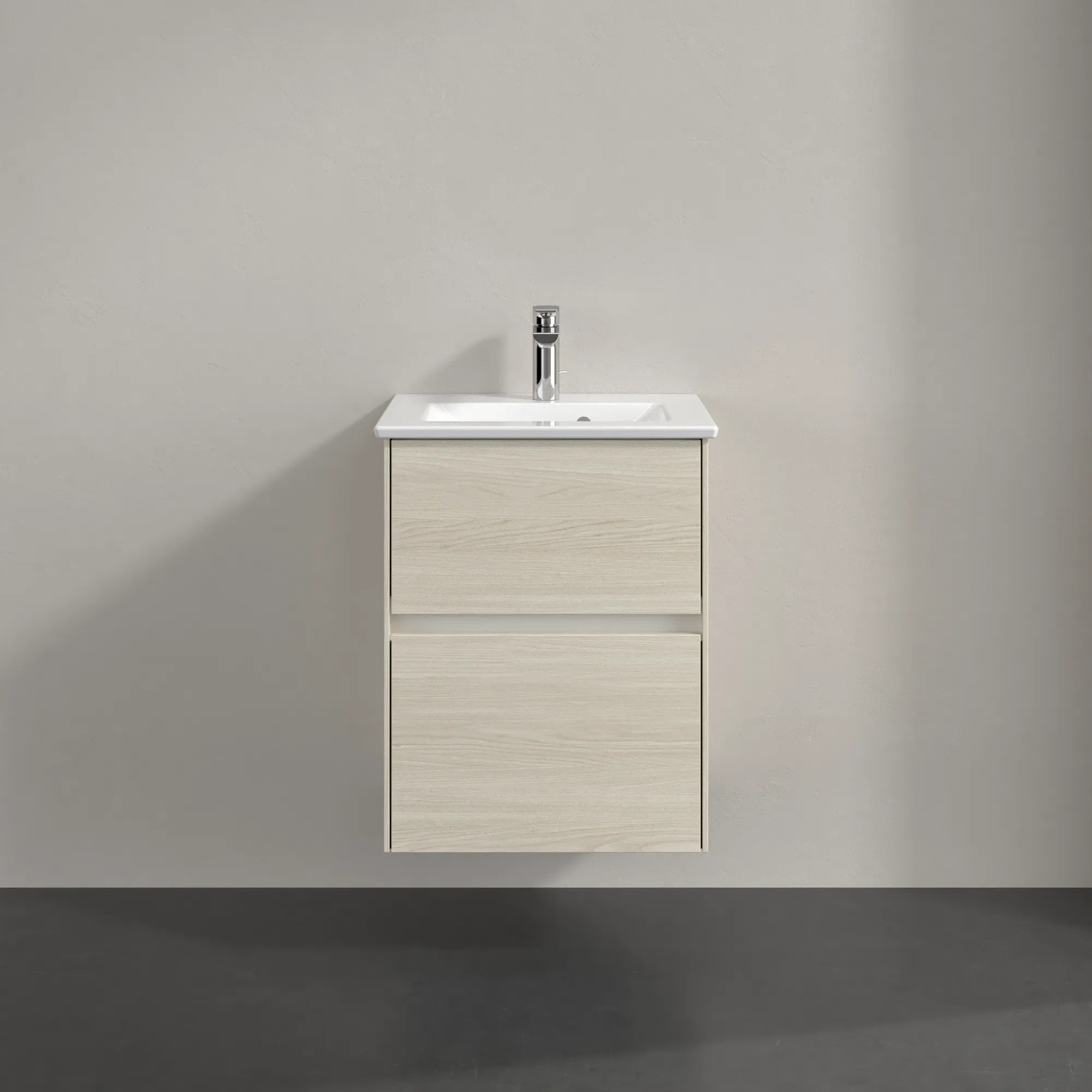 Villeroy & Boch Waschtischunterschrank „Collaro“ 472 × 610 × 404 mm White Oak, ohne Beleuchtung, für Becken mittig Villeroy & Boch Waschtischunterschrank „Collaro“ 472 × 610 × 404 mm White Oak, ohne Beleuchtung, für Becken mittig