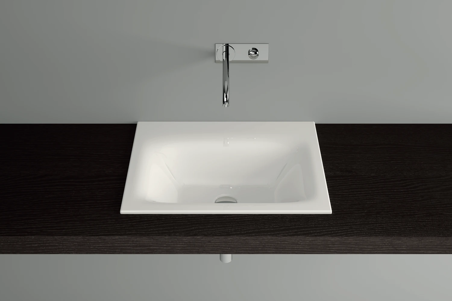 Einbauwaschtisch „BetteLux“, ohne Überlauf, ohne Hahnlochbohrung 60 × 49,5 cm in Pergamon Einbauwaschtisch „BetteLux“, ohne Überlauf, ohne Hahnlochbohrung 60 × 49,5 cm in Pergamon