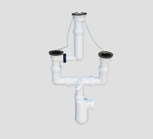Ab- u. Überlaufgarnitur G1 1/2 × 40 × 210-250, Flaschengeruchsverschluß Ab- u. Überlaufgarnitur G1 1/2 × 40 × 210-250, Flaschengeruchsverschluß
