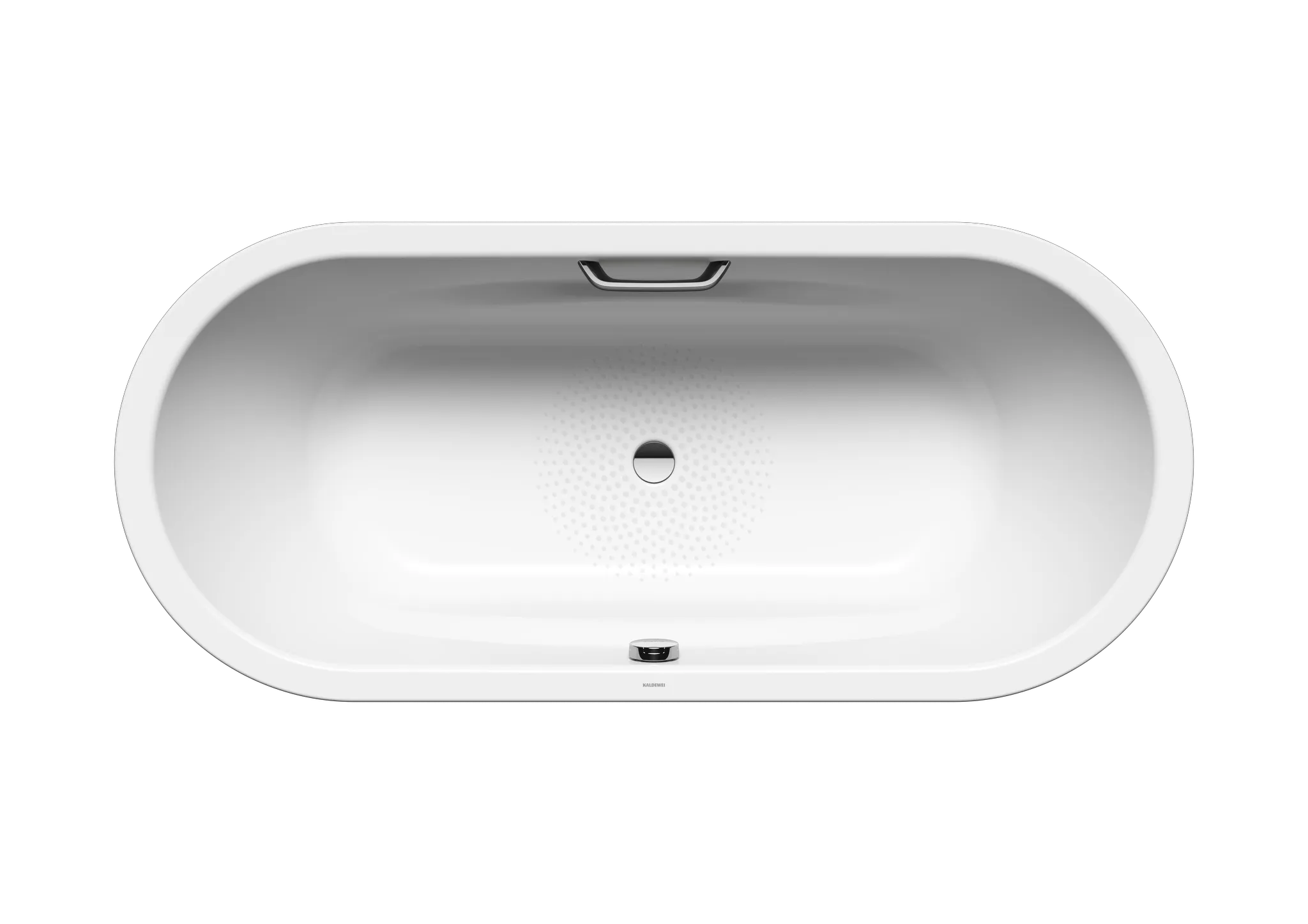 Kaldewei Badewanne „Vaio Duo Oval“ oval 180 × 80 cm, mit Grifflochbohrungen in alpinweiß