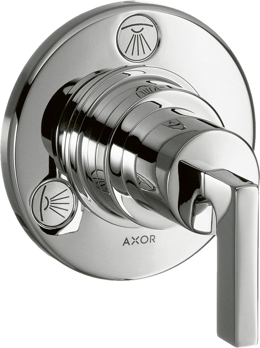 Hansgrohe AXOR Citterio Ab- und Umstellventil Trio/Quattro Unterputz mit Hebelgriff, Chrom, Anschlussgröße DN20