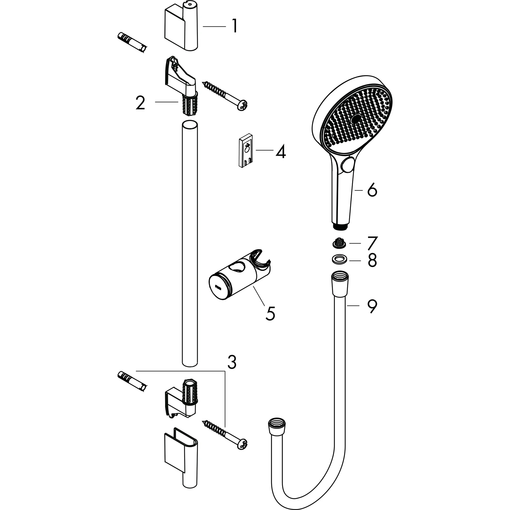 Activera Q Showerpipe 290/180 1jet EcoSmart mit Ecostat Fine, Oberfläche: Chrom
