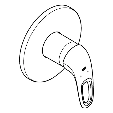 Grohe Eurostyle Einhand-Brausebatterie Fertigmontageset für Rapido SmartBox, Hebel offen, chrom Grohe Eurostyle Einhand-Brausebatterie Fertigmontageset für Rapido SmartBox, Hebel offen, chrom