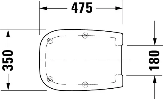 Duravit WC-Sitz „D-Code“ 36 × 47,5 × 5 cm