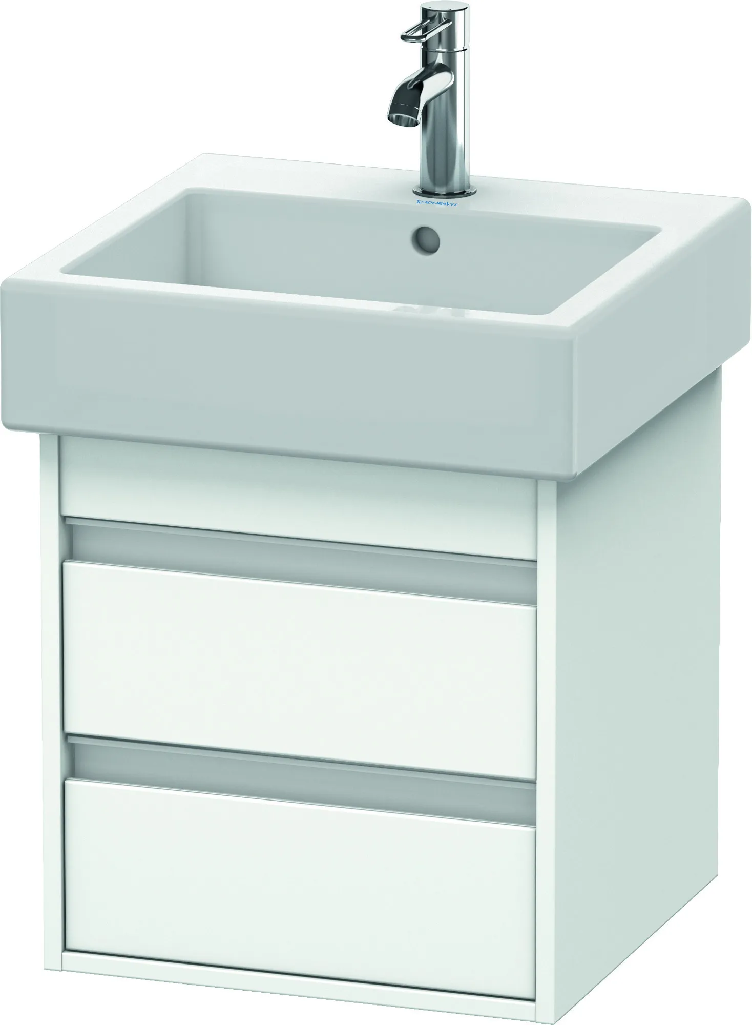 Duravit Waschtischunterschrank wandhängend „Ketho“ 45 × 48 × 44 cm Weiß Matt