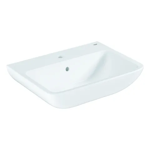Waschtisch BauEdge Keramik 39808, 60 cm, wandhängend, mit 1 Hahnloch, mit Überlauf, 600 x 448 mm, aus Sanitärkeramik, alpinweiß Waschtisch BauEdge Keramik 39808, 60 cm, wandhängend, mit 1 Hahnloch, mit Überlauf, 600 x 448 mm, aus Sanitärkeramik, alpinweiß